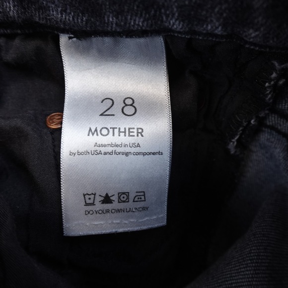 Mother Jeans The Insider Crop Step Fray 28 Tray Stops High Rise Light Wash - Picture 5 of 12